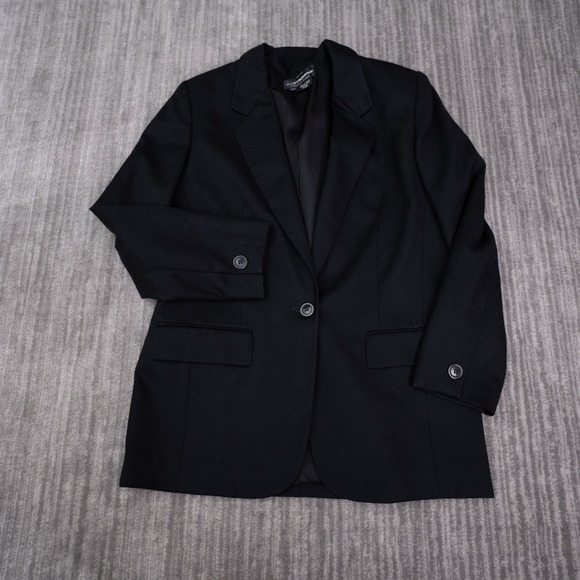 Liz Claiborne Jackets & Blazers - Liz Claiborne Blazer Womens 10P Black Excellent Petite Single Button Suit Jacket